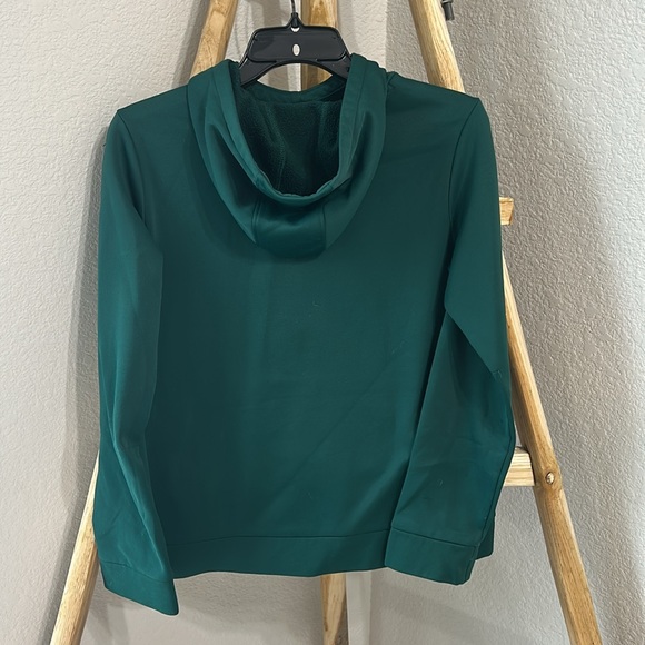 Under Armour Boy’s Forest Green Hoodie with Black Logo - Picture 2 of 3